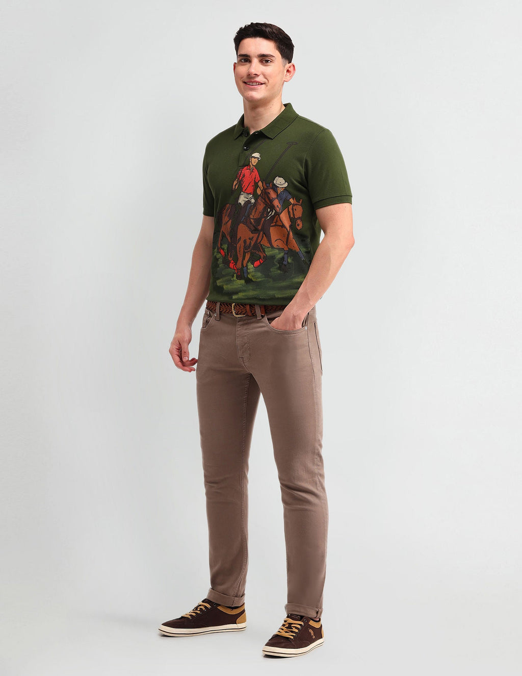 Outdoor Muscle Fit Brand Polo Shirt