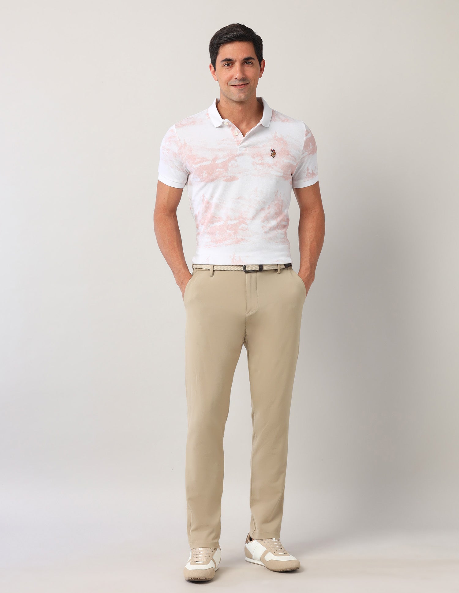 Abstract Americana Polo Shirt