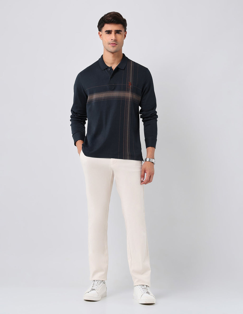 Checked Regular Fit Polo Shirt