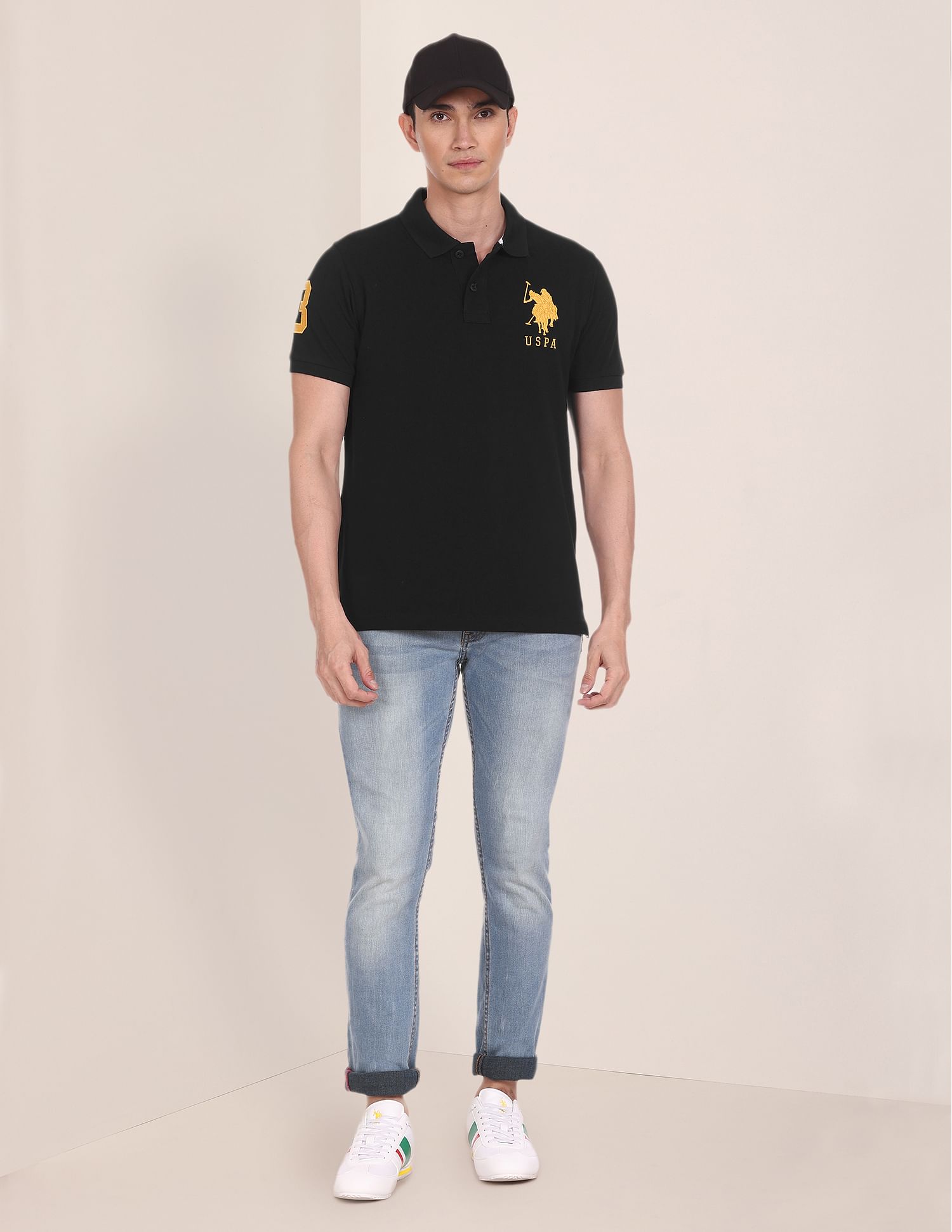 Compact Cotton Logo Polo Shirt