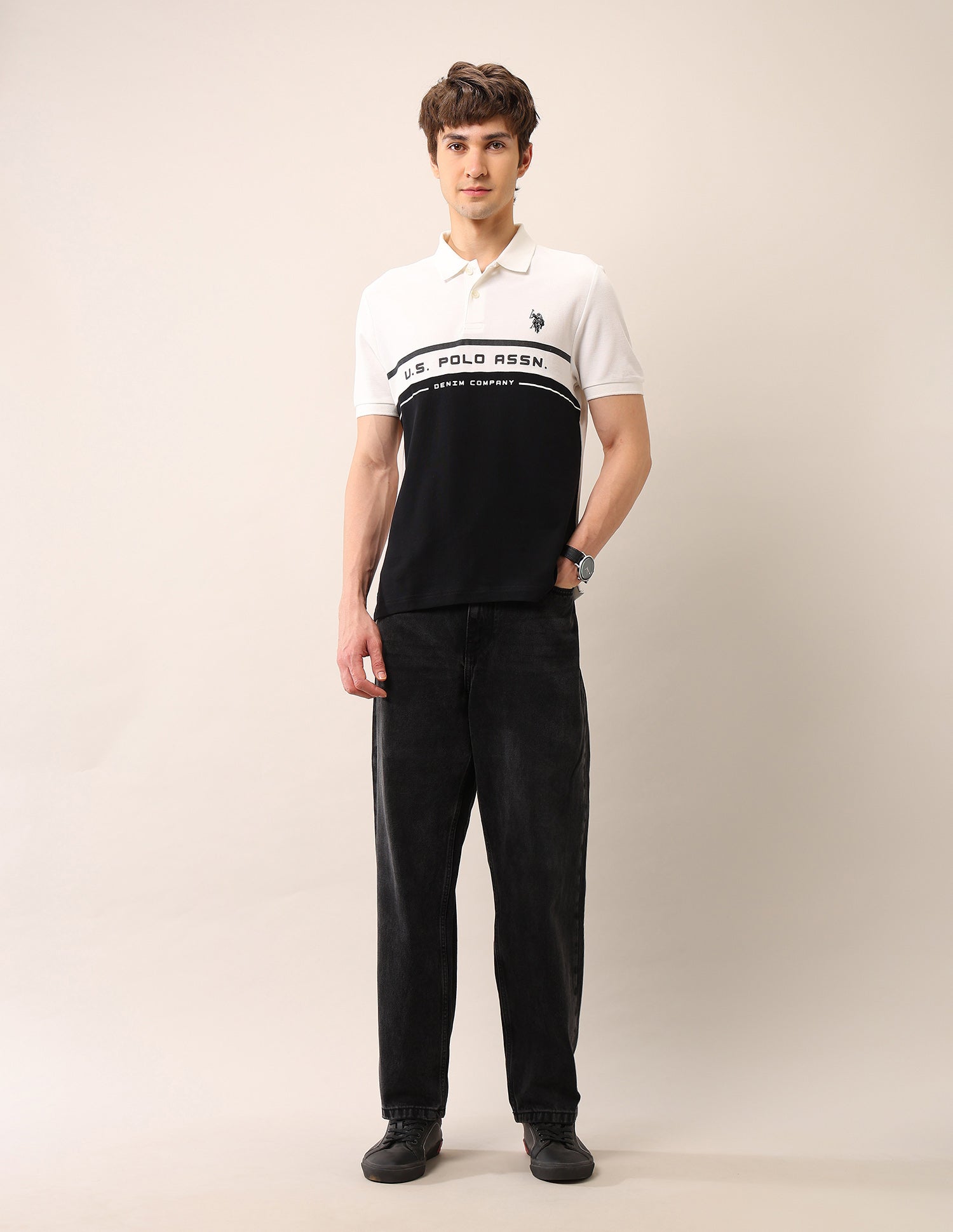 Muscle Fit Pure Cotton Polo Shirt