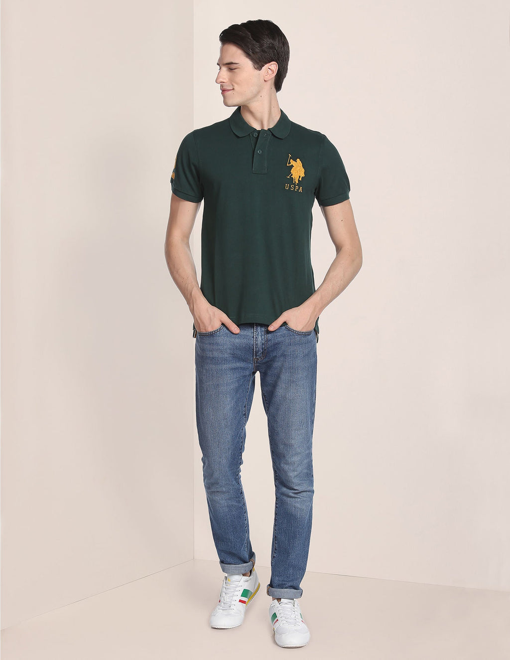 Compact Cotton Logo Polo Shirt