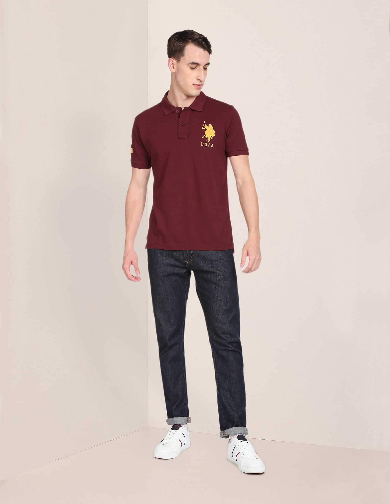 Compact Cotton Logo Polo Shirt