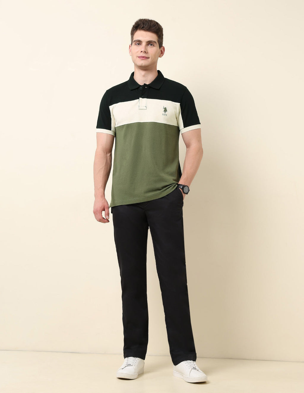 Colourblocked Classic Polo Shirt