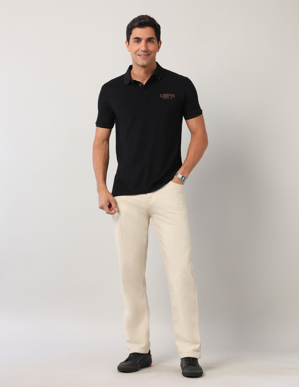 Muscle Fit Black Label Polo Shirt