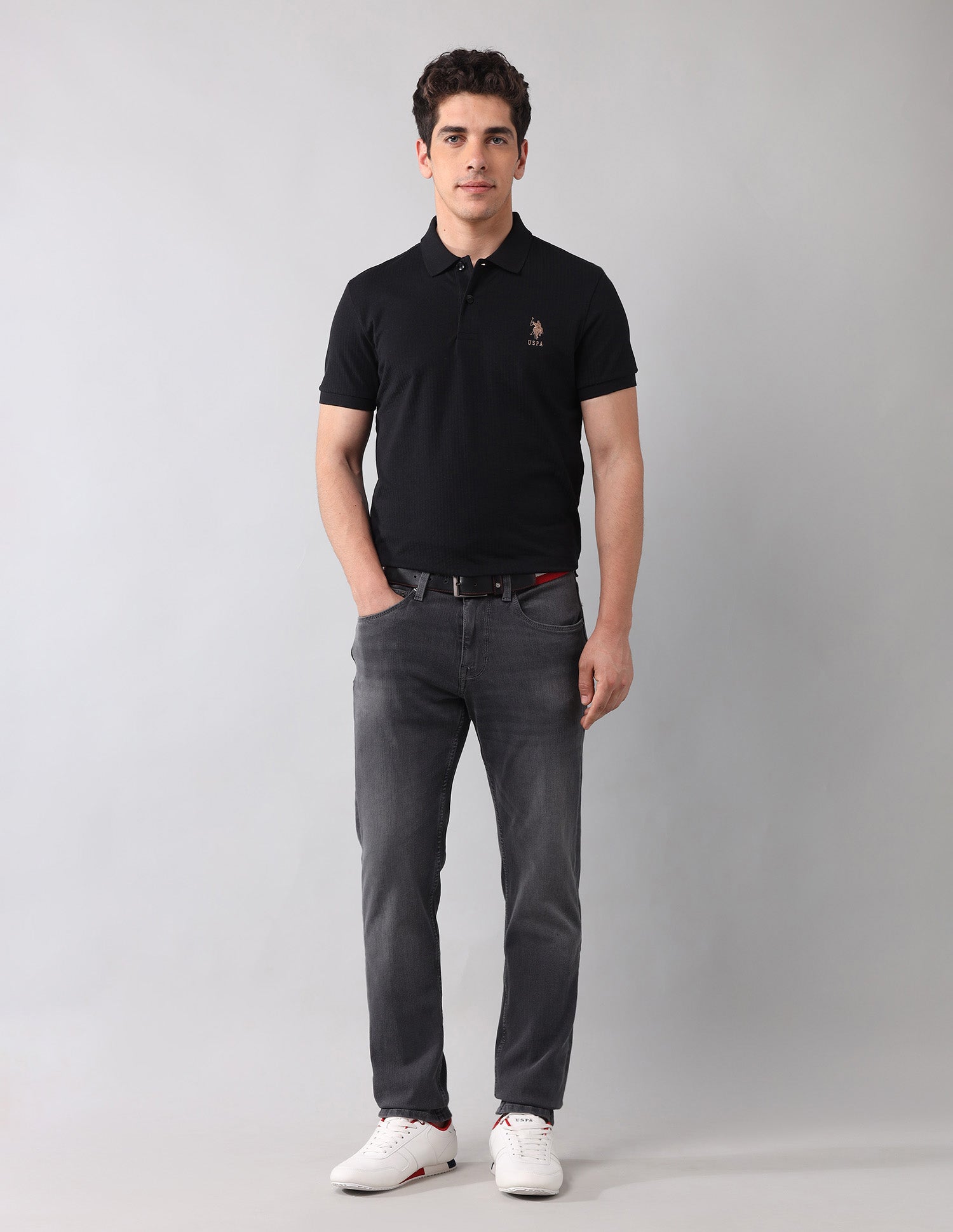 Muscle Fit Black Label Polo Shirt
