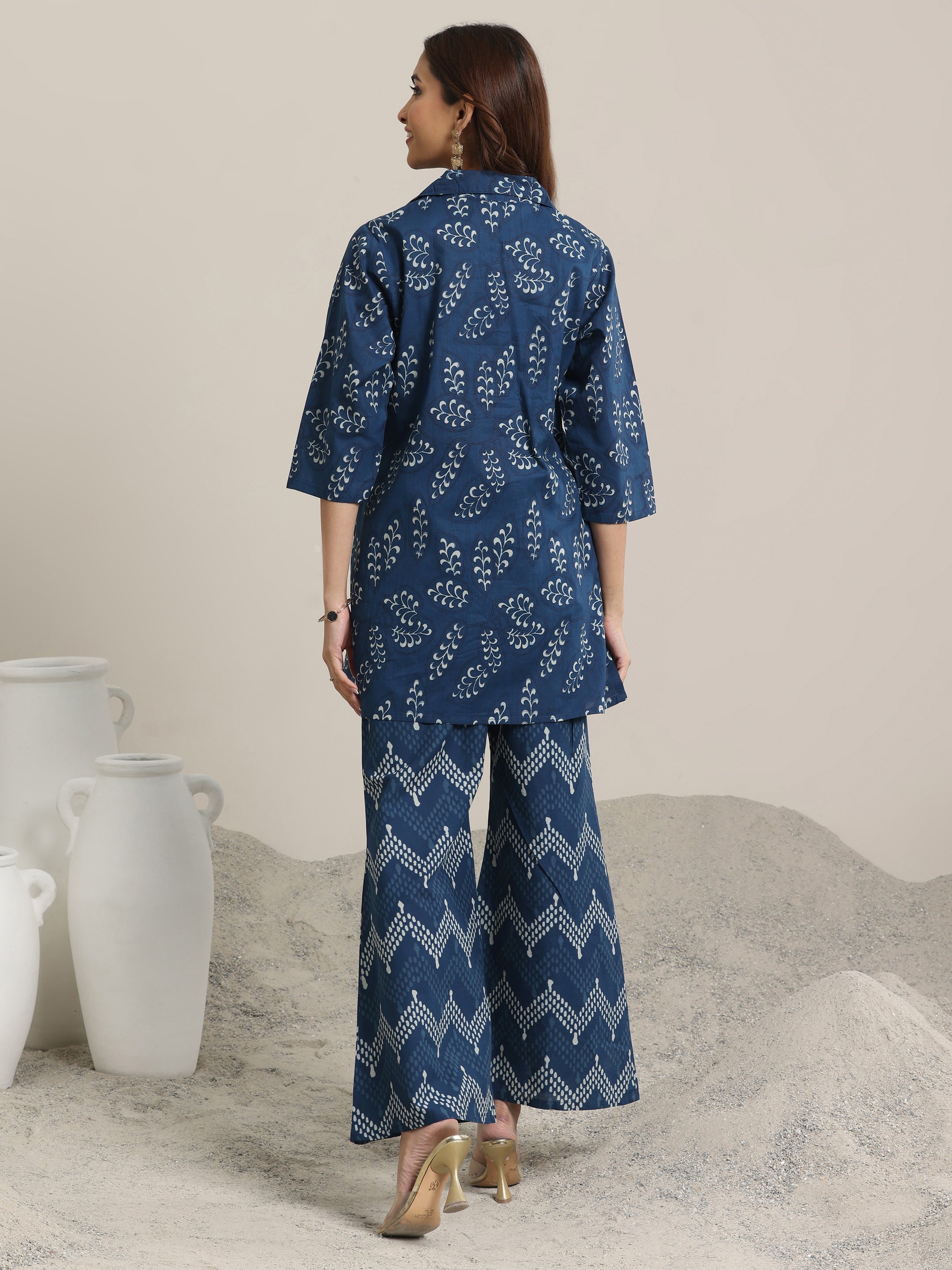Indigo Printed Cotton Co-Ord sets