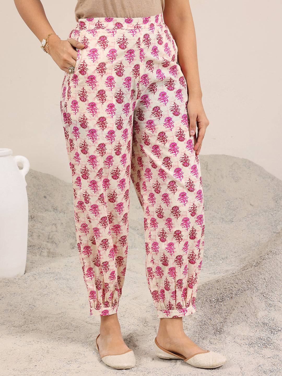 Pink Printed Pure Cotton Co-Ord Sets
