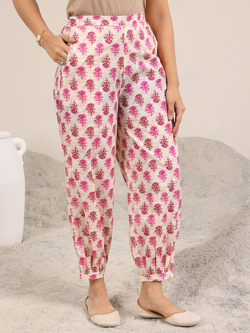 Pink Printed Pure Cotton Co-Ord Sets