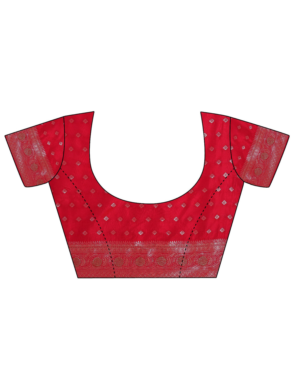 Pink Woven Design Silk Blend Sarees With Unstitched Blouse Piece