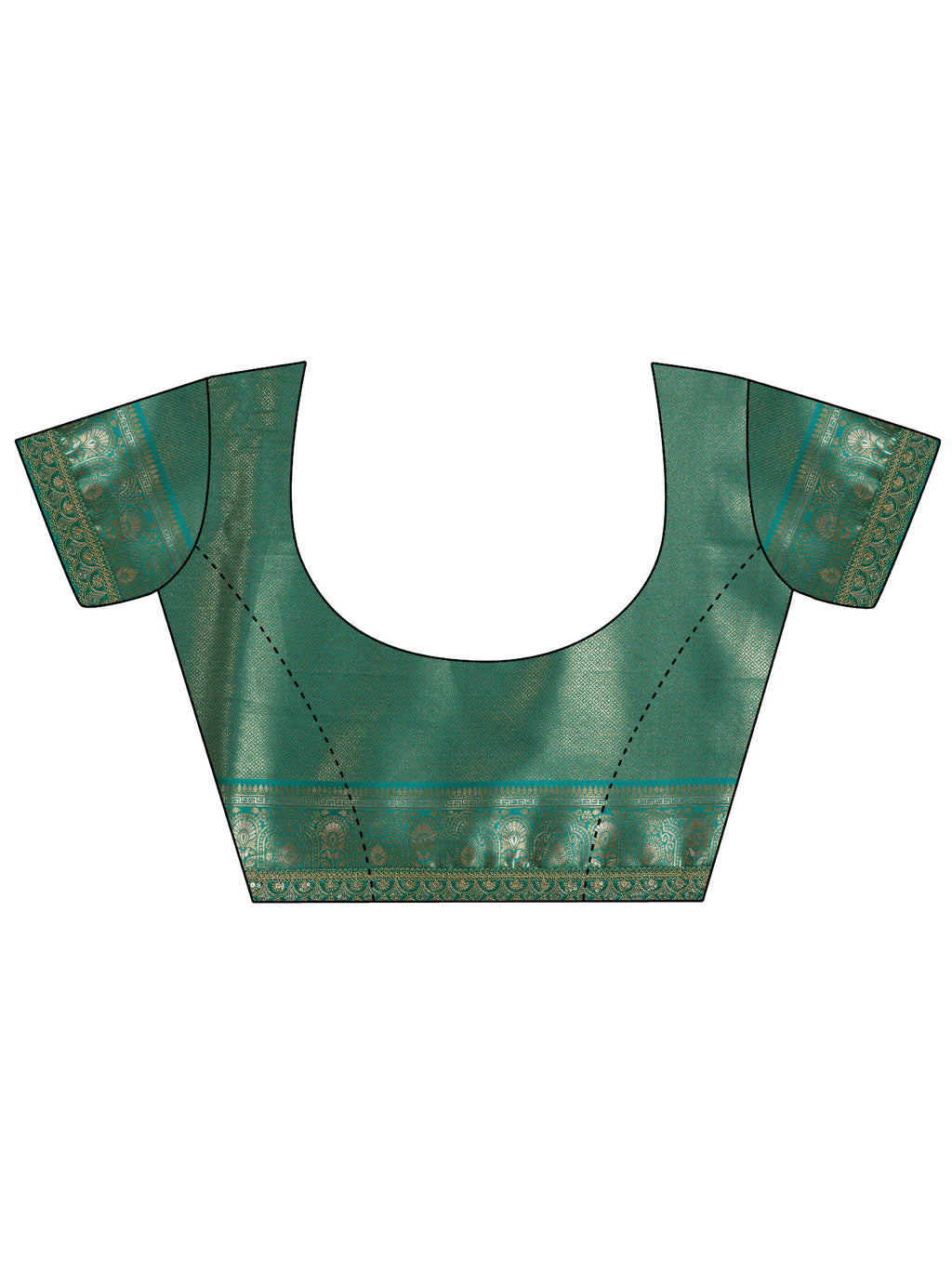 Peach Woven Design Silk Blend Sarees With Unstitched Blouse Piece