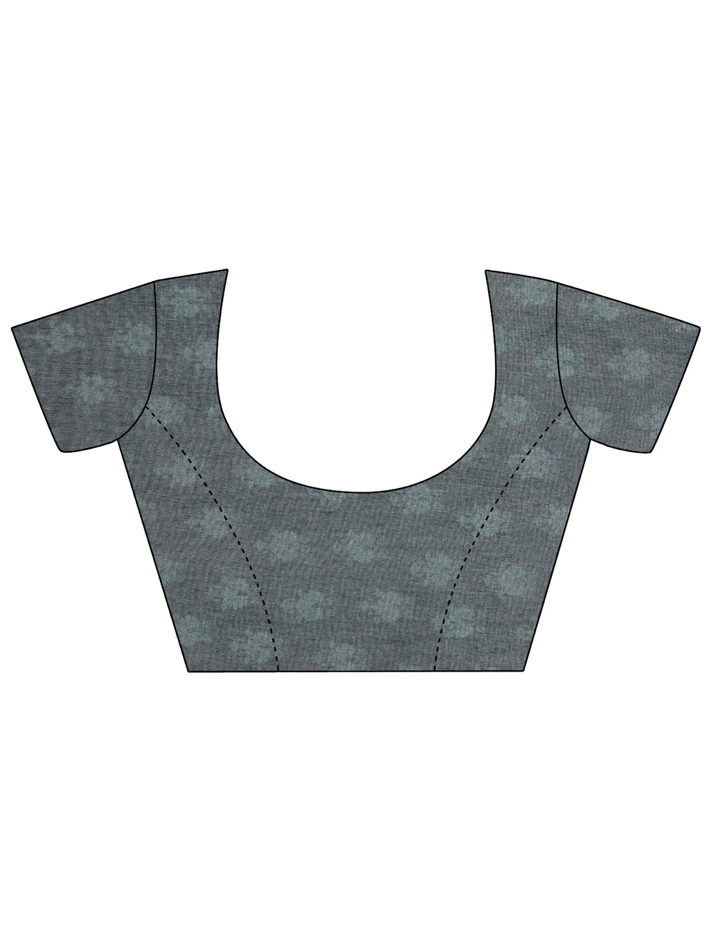 Green Printed Silk Blend Saree With Unstitched Blouse Piece