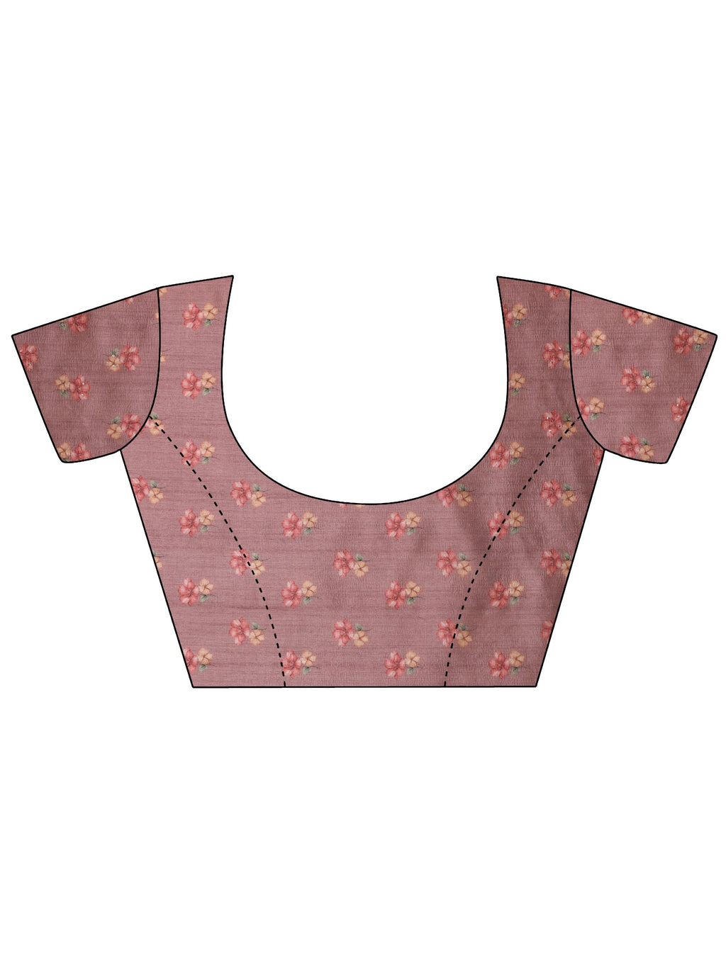 Pink Embellished Silk Blend Saree With Unstitched Blouse Piece