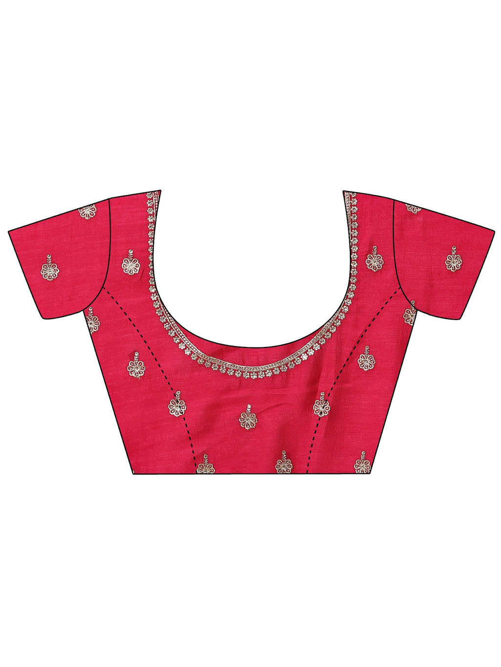 Green Solid Silk Blend Saree With Unstitched Blouse Piece