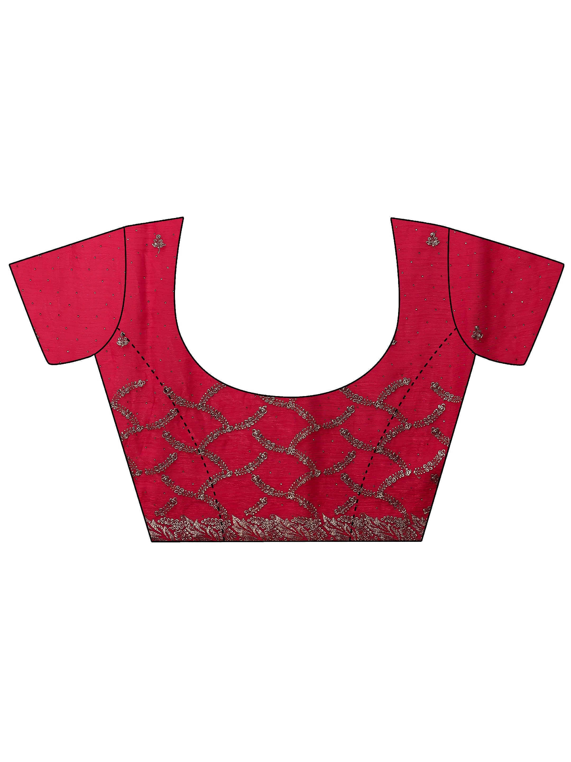 Mustard Embroidered Silk Blend Saree With Unstitched Blouse Piece