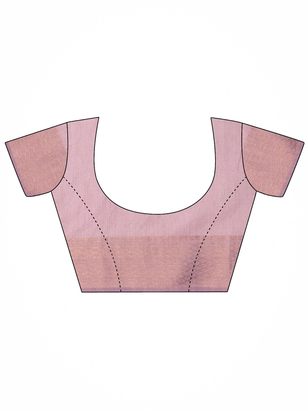 Lavender Embroidered Silk Blend Saree With Unstitched Blouse Piece