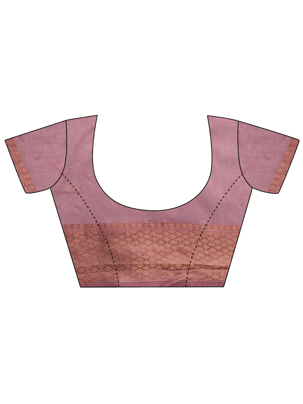 Pink Embroidered Silk Blend Saree With Unstitched Blouse Piece