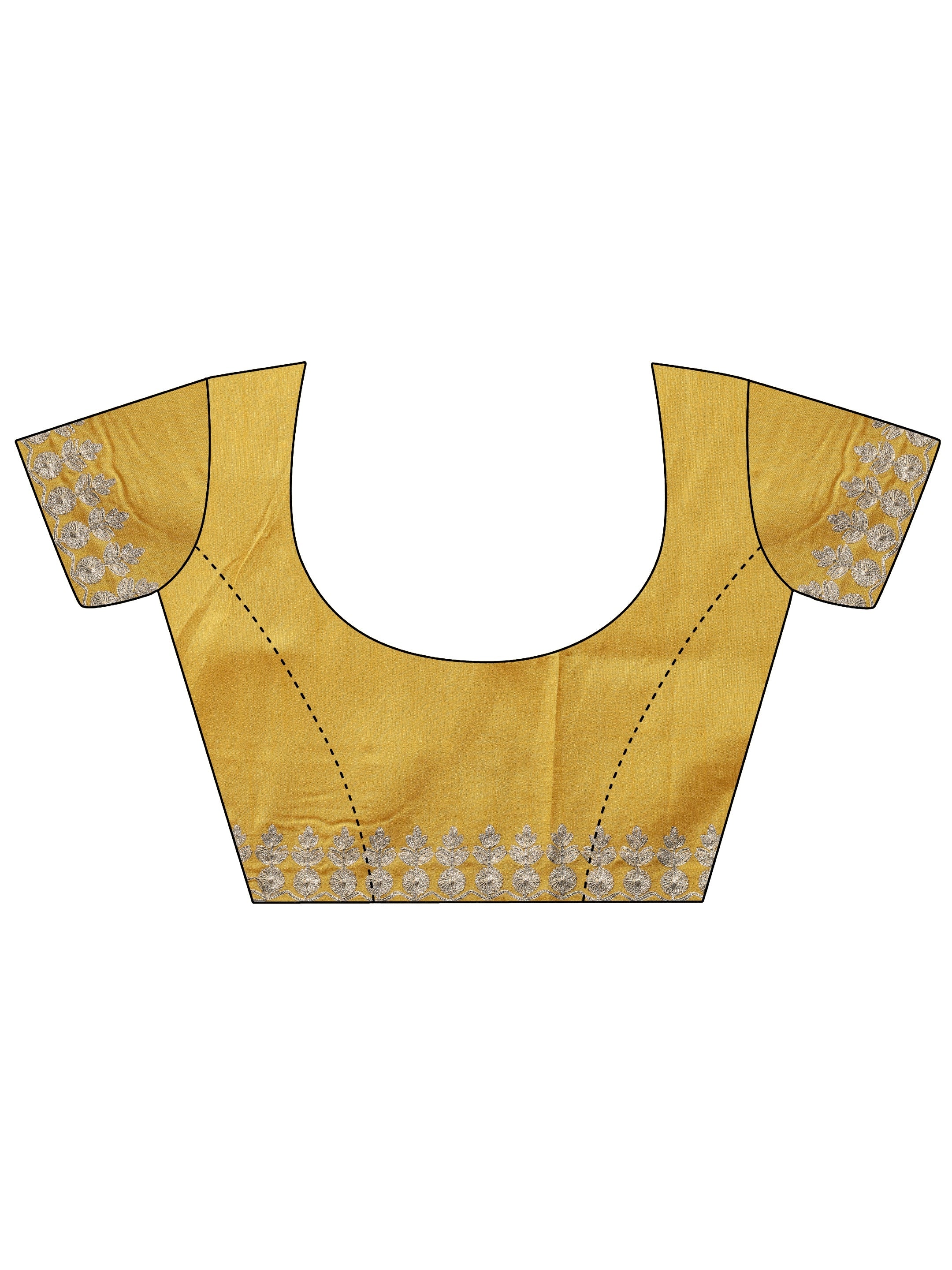 Olive Green Embroidered Organza Saree With Unstitched Blouse Piece