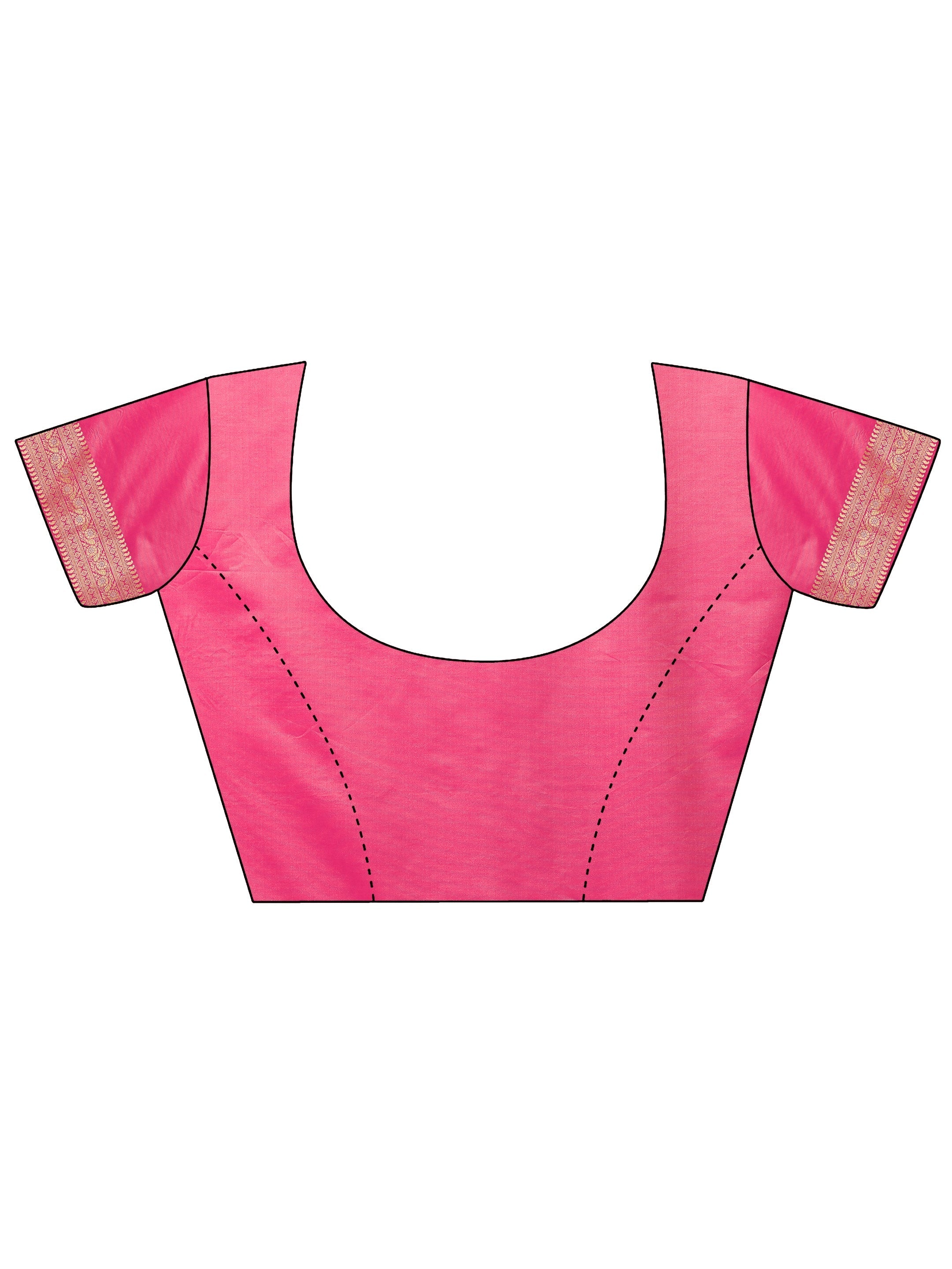 Beige Woven Design Banarasi Silk Blend Saree With Unstitched Blouse Piece