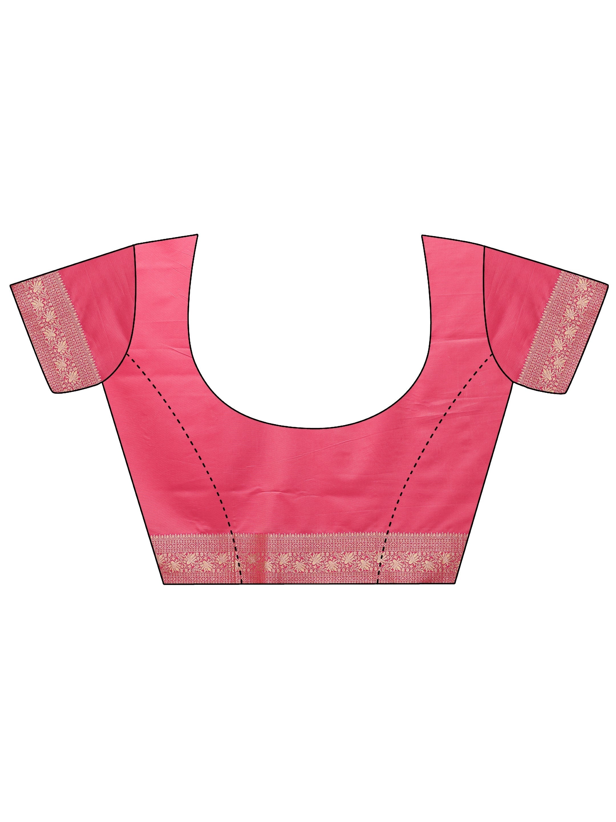 Off White Woven Design Banarasi Silk Blend Saree With Unstitched Blouse Piece