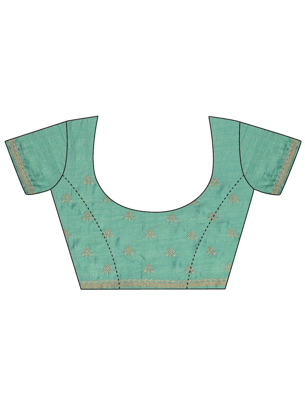 Mustard Embellished Silk Blend Saree With Unstitched Blouse Piece