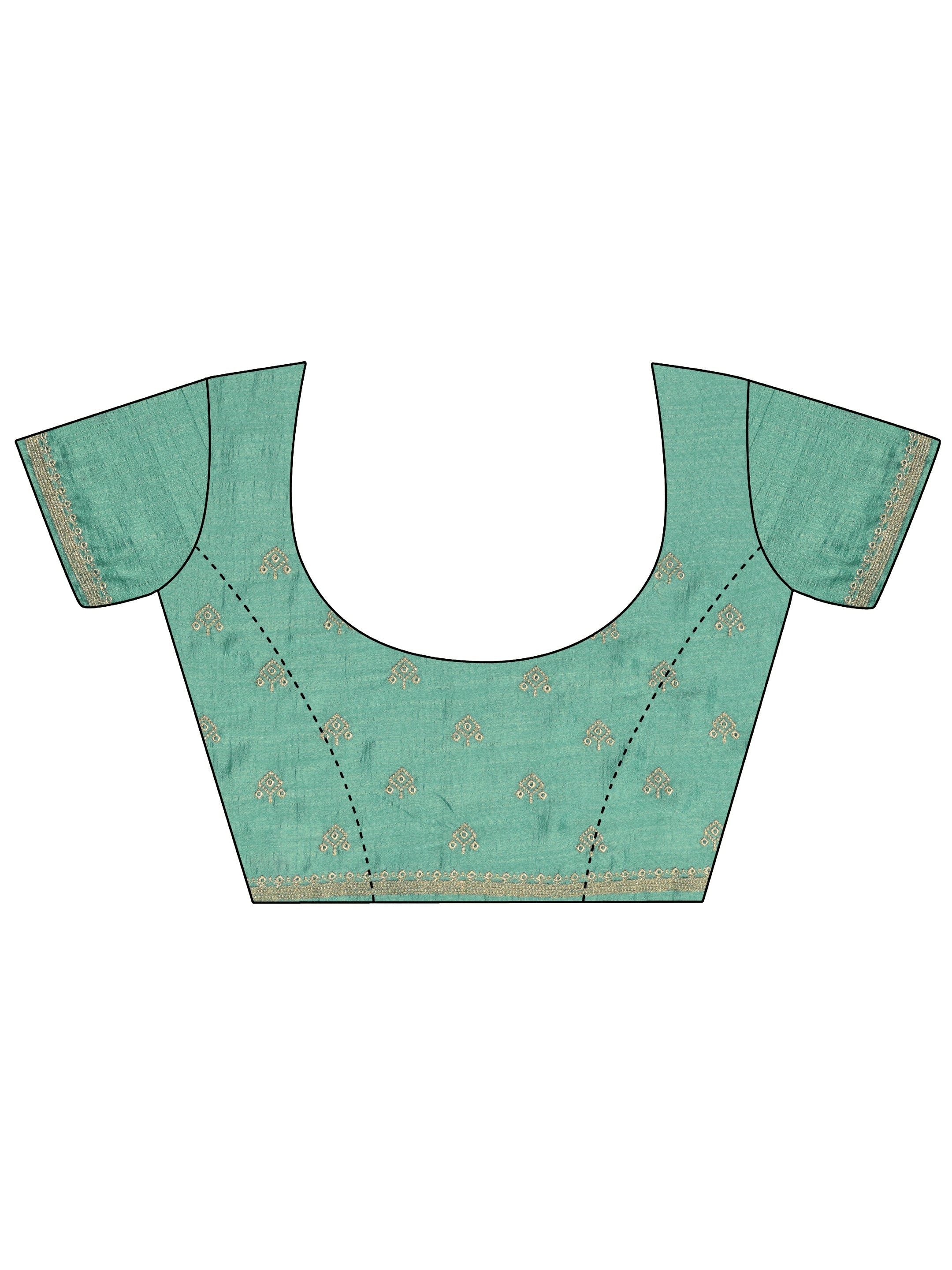 Mustard Embellished Silk Blend Saree With Unstitched Blouse Piece