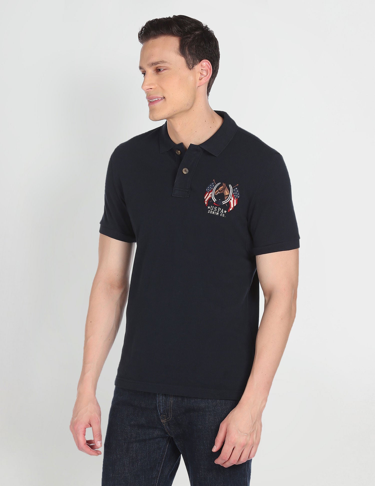 Cotton Solid Polo Shirt