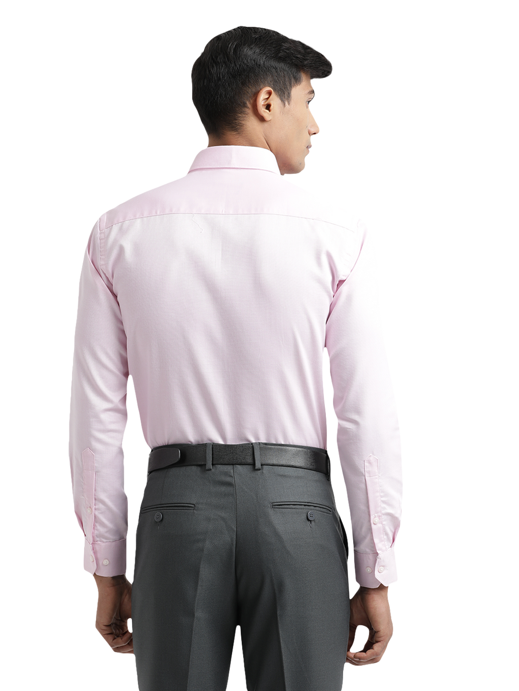 Baby Pink Micro Dobby Solid Shirt