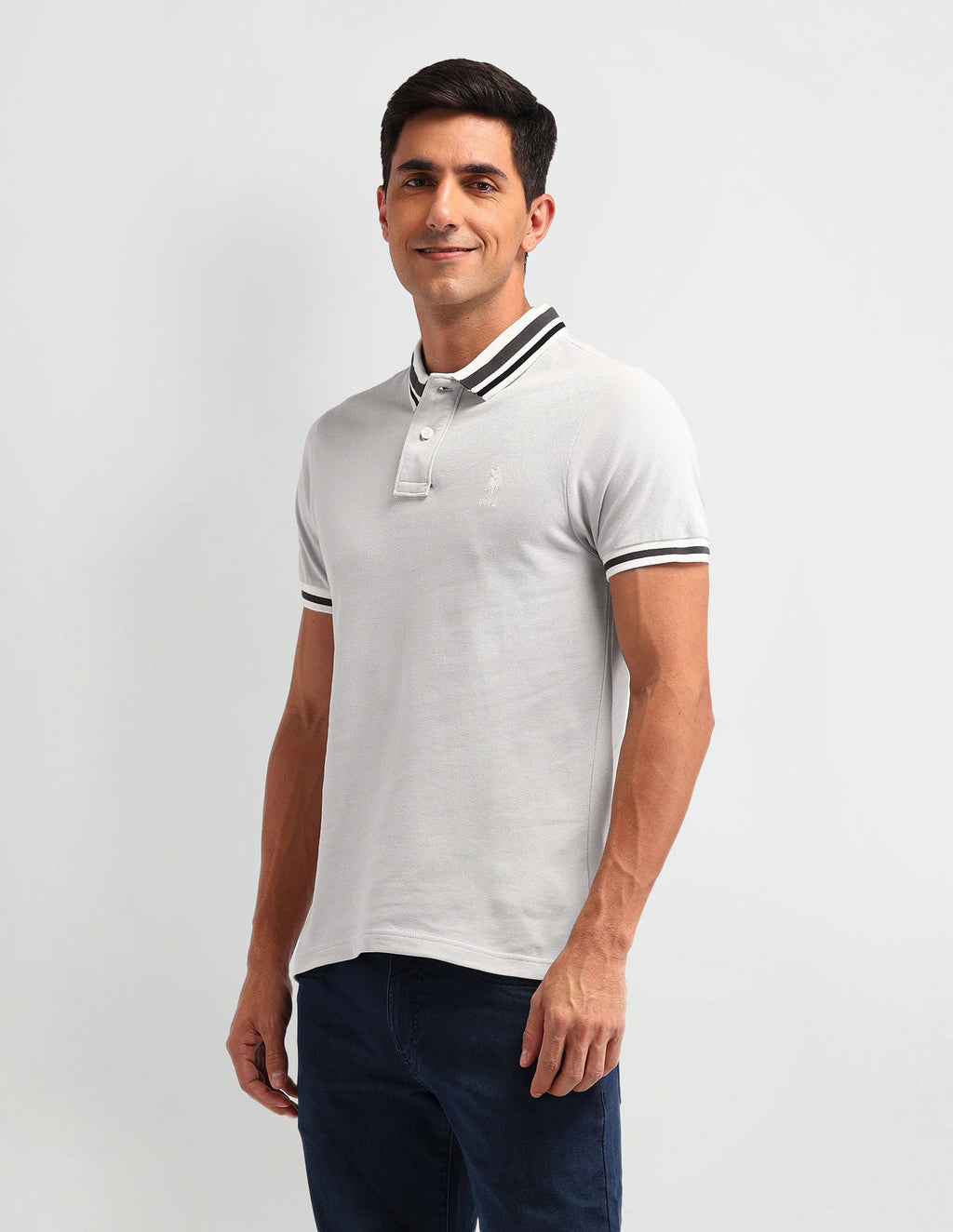 Outdoor Muscle Fit Solid Polo Shirt