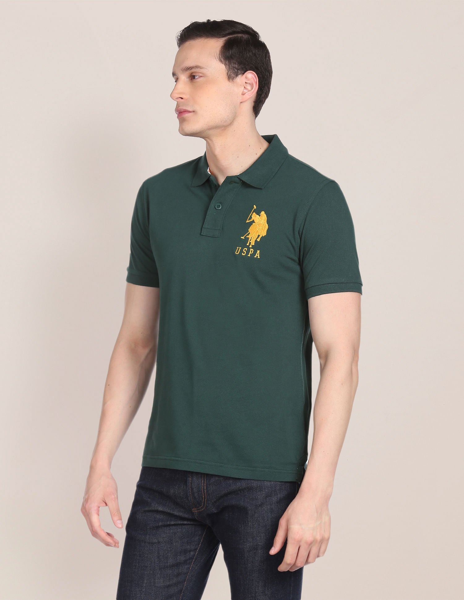 Compact Cotton Logo Polo Shirt