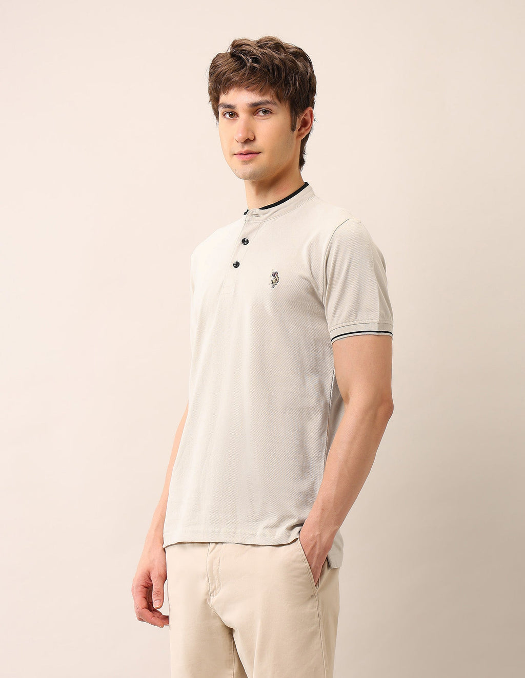 Muscle Fit Pure Cotton Polo Shirt