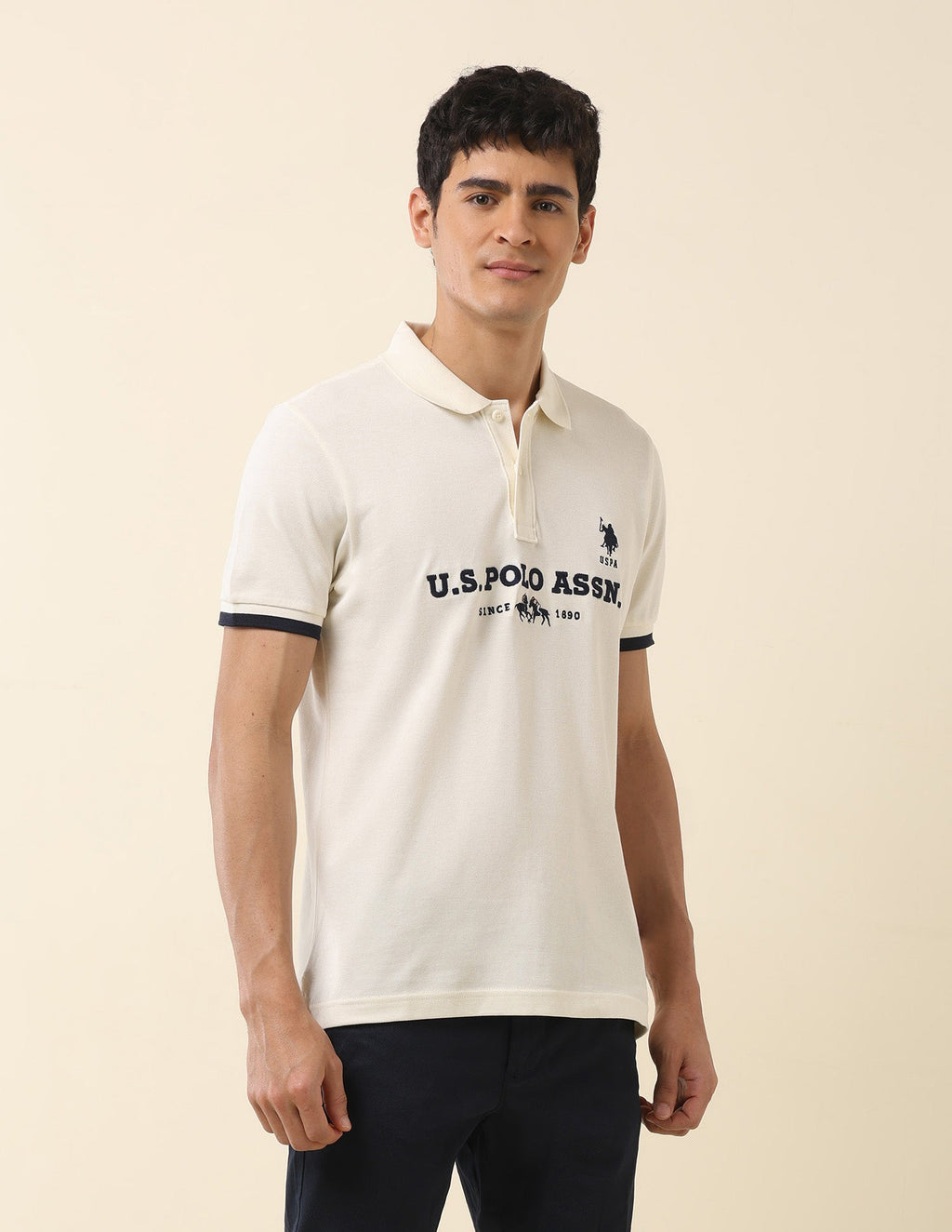 Brand Embroidered Summer Splash Polo Shirt