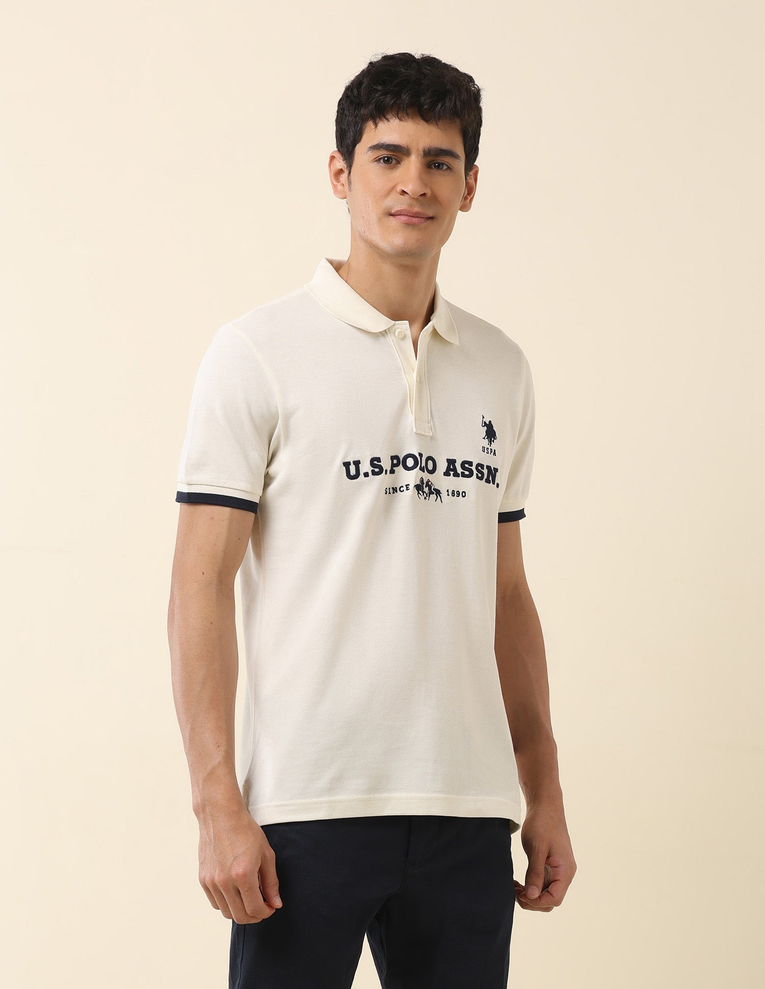 Brand Embroidered Summer Splash Polo Shirt