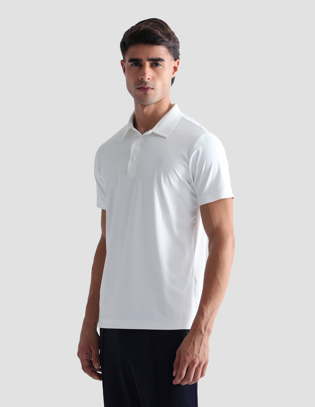 Brand Embossed Active Polo Shirt
