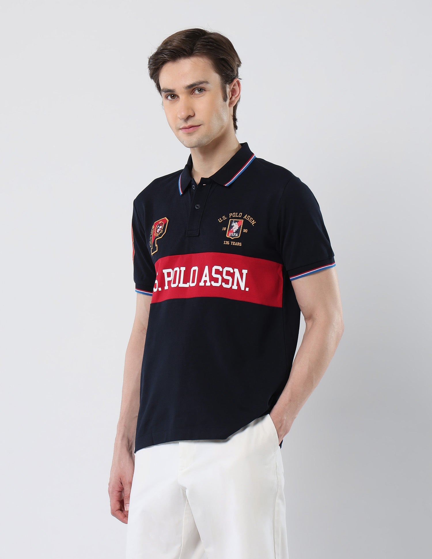 Brand Printed 135 Anniversary Polo Shirt