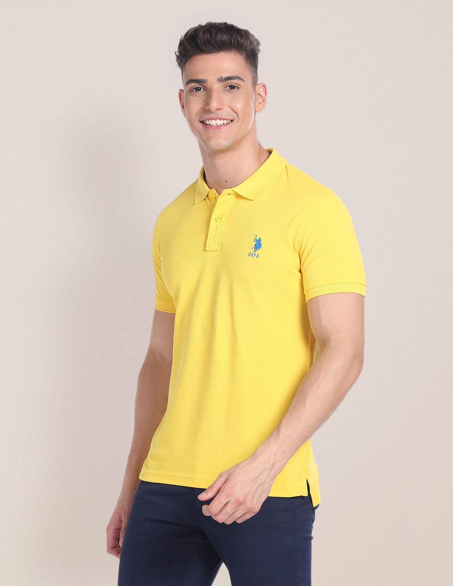 Cotton Solid Polo Shirt