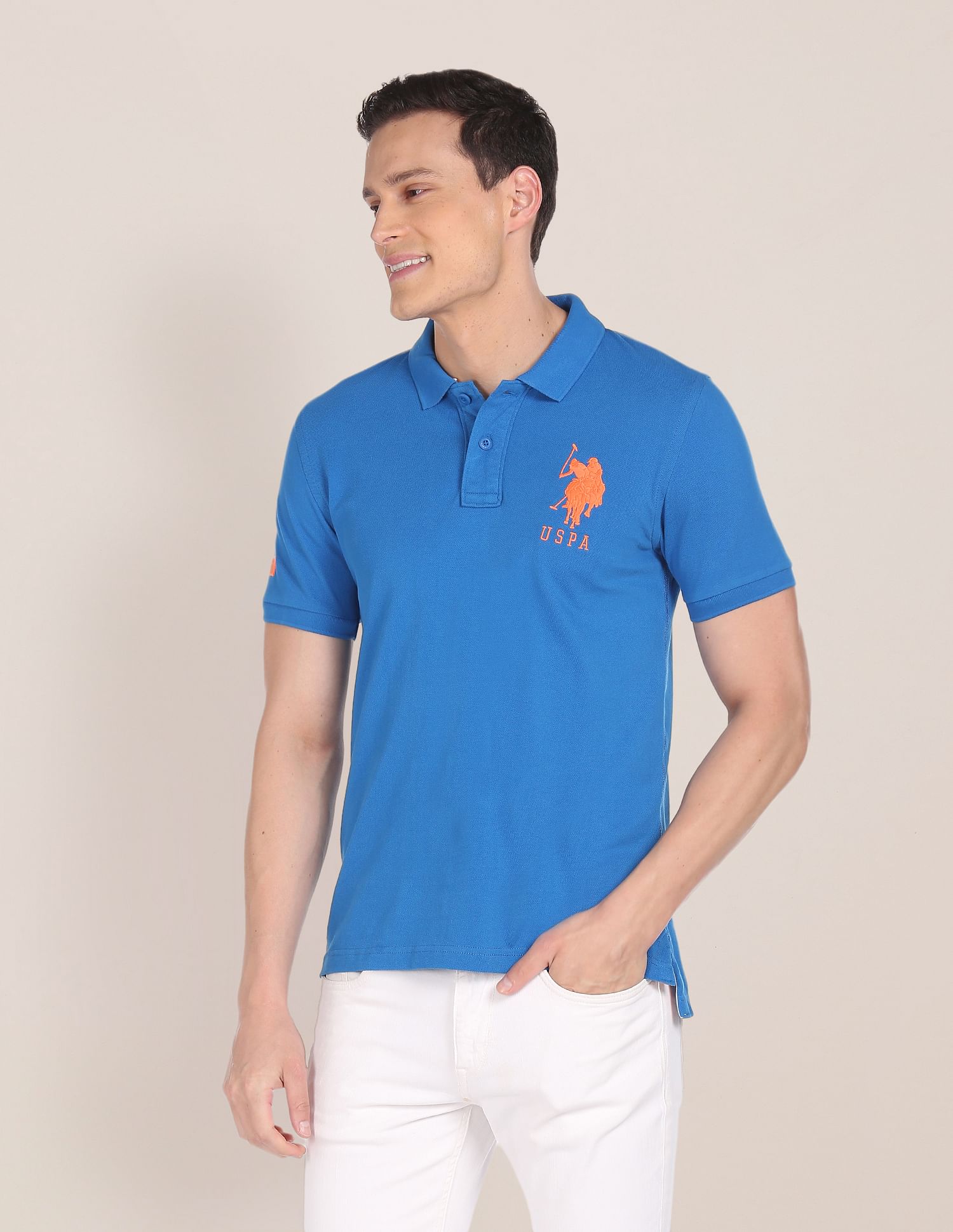Compact Cotton Logo Polo Shirt
