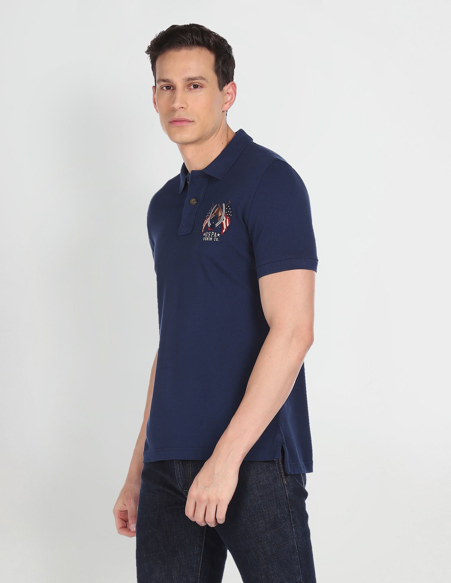 Cotton Solid Polo Shirt