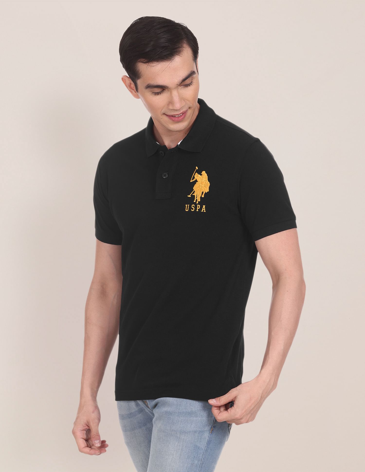 Compact Cotton Logo Polo Shirt