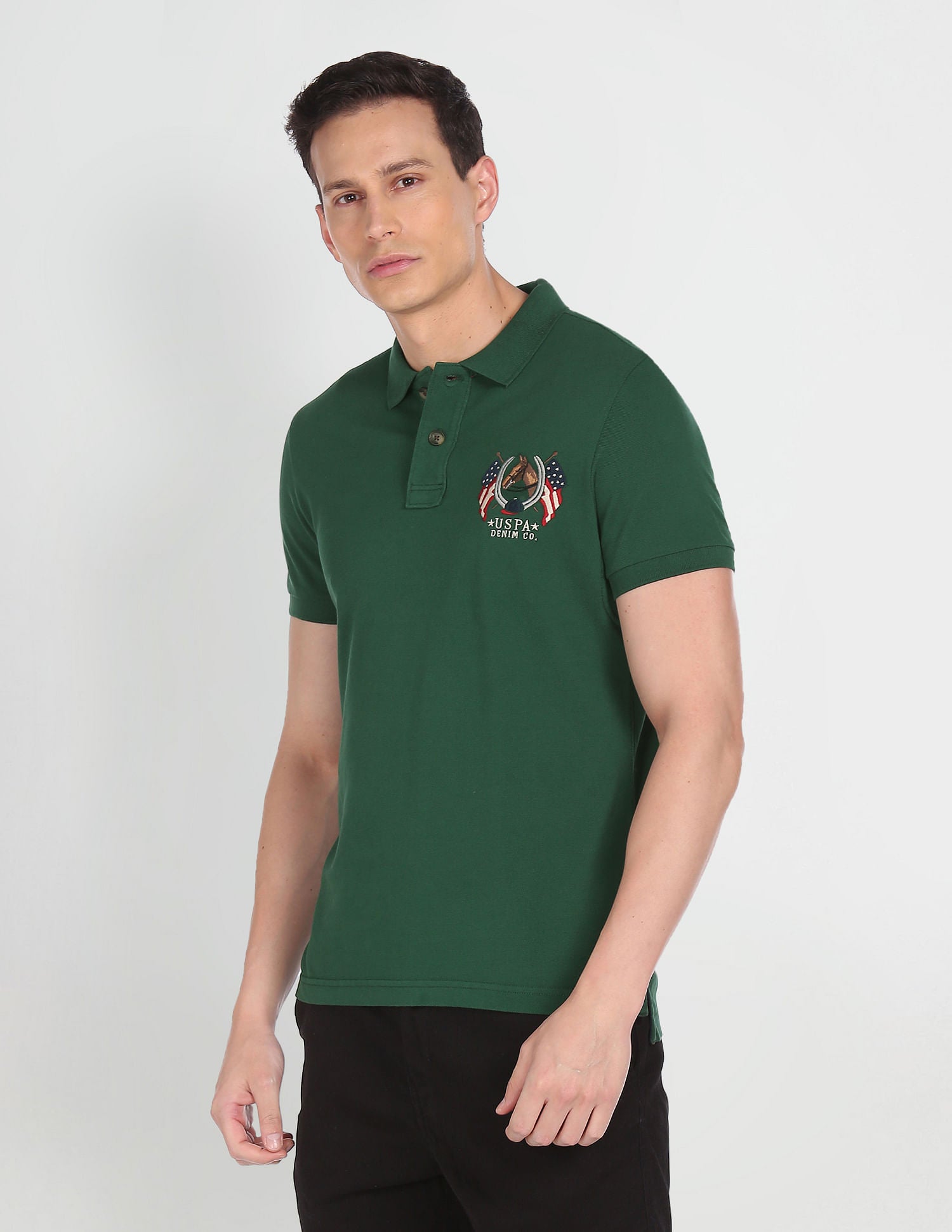 Cotton Solid Polo Shirt