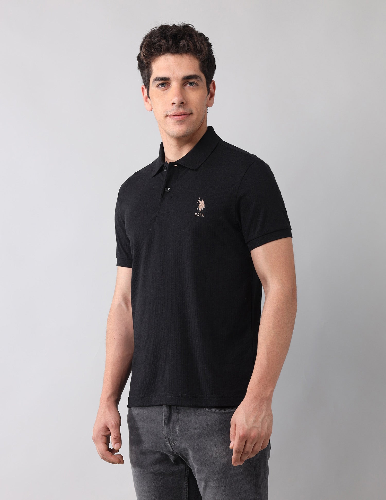 Muscle Fit Black Label Polo Shirt