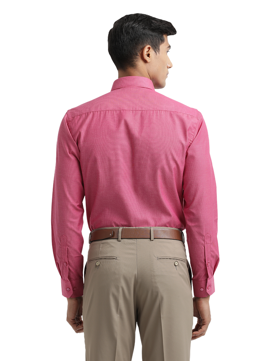 Dark Pink Fil-a-Fil Solid Shirt
