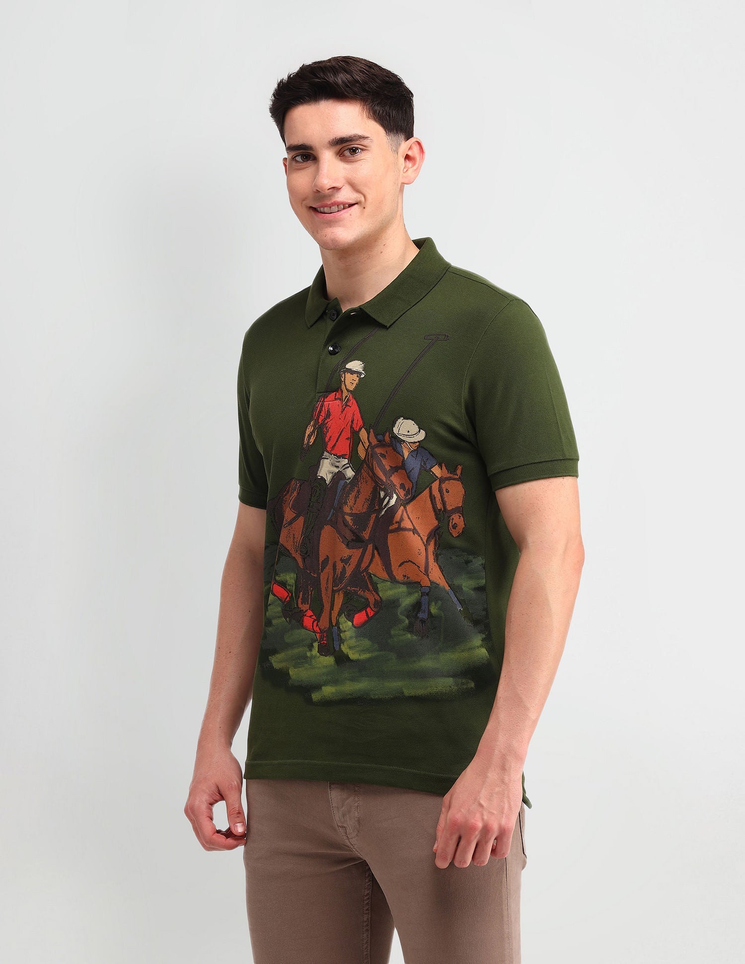 Outdoor Muscle Fit Brand Polo Shirt