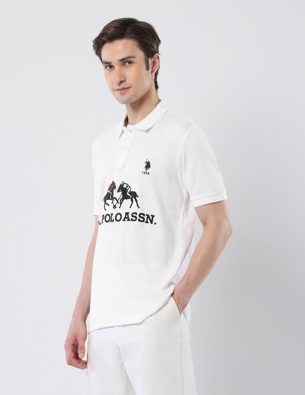 Brand Embroidered 135 Anniversary Polo Shirt