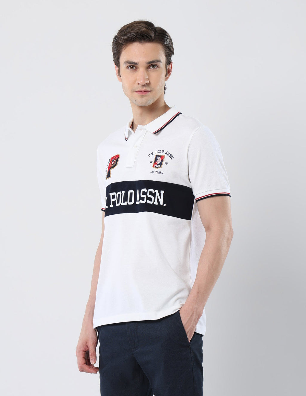 Brand Printed 135 Anniversary Polo Shirt