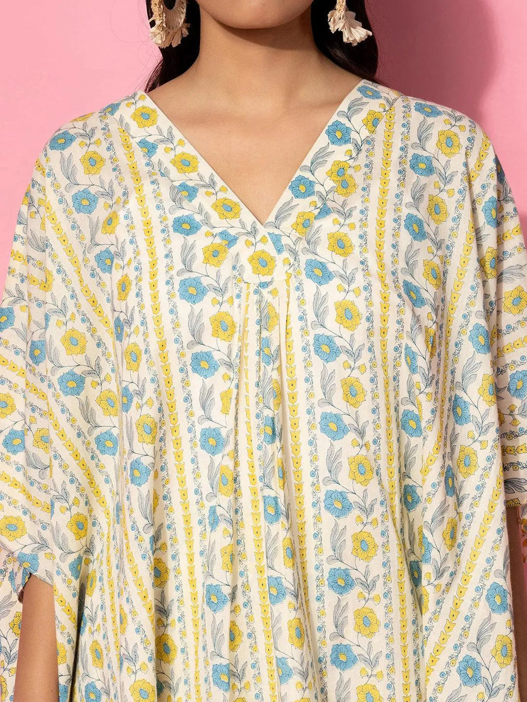 Cream Printed Cotton Co-Ords