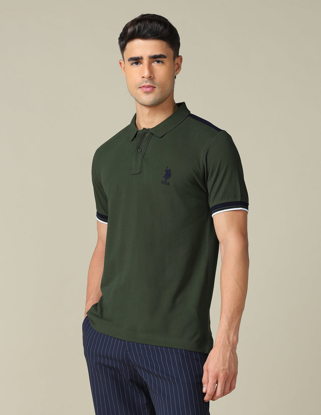 Brand Embroidered Regular Fit Polo Shirt