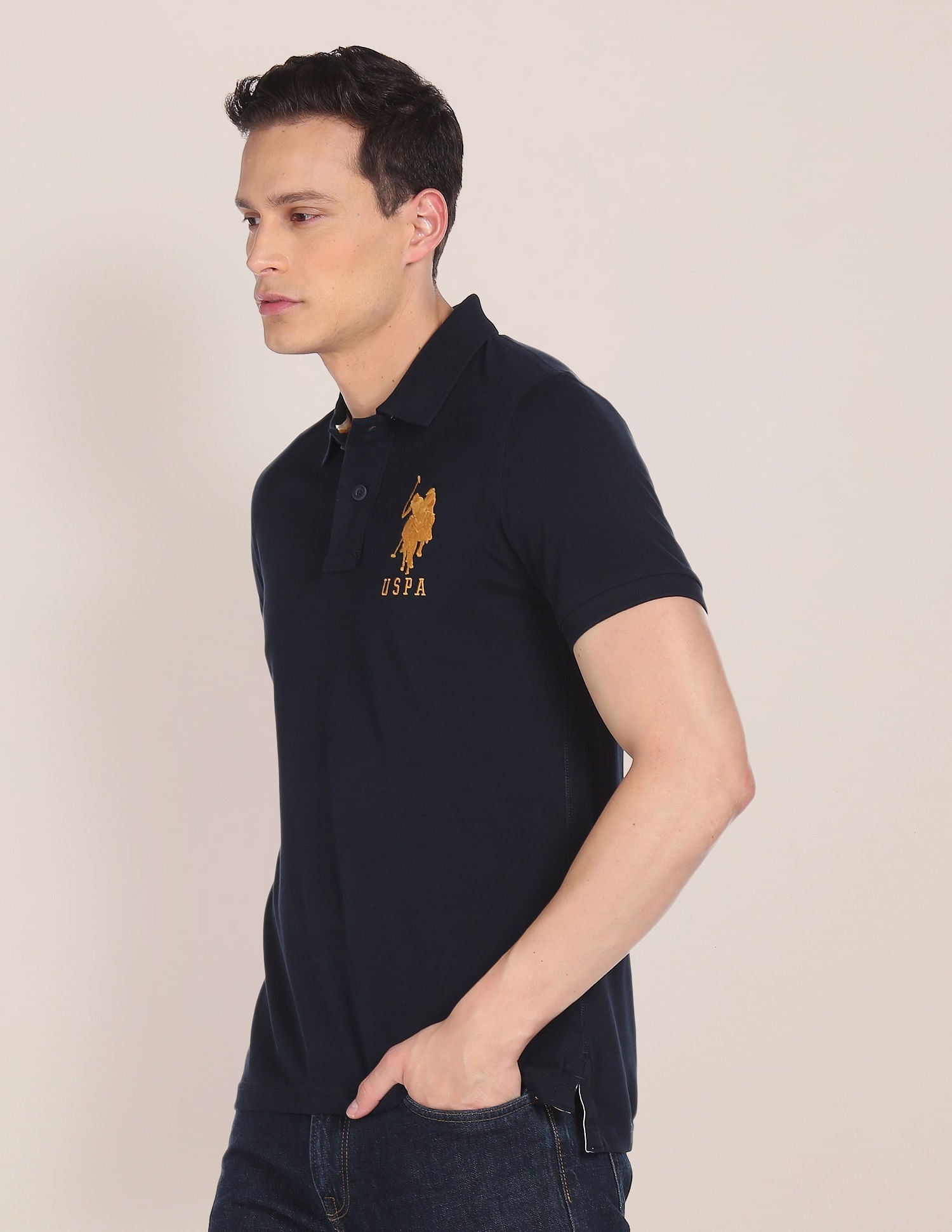 Compact Cotton Logo Polo Shirt