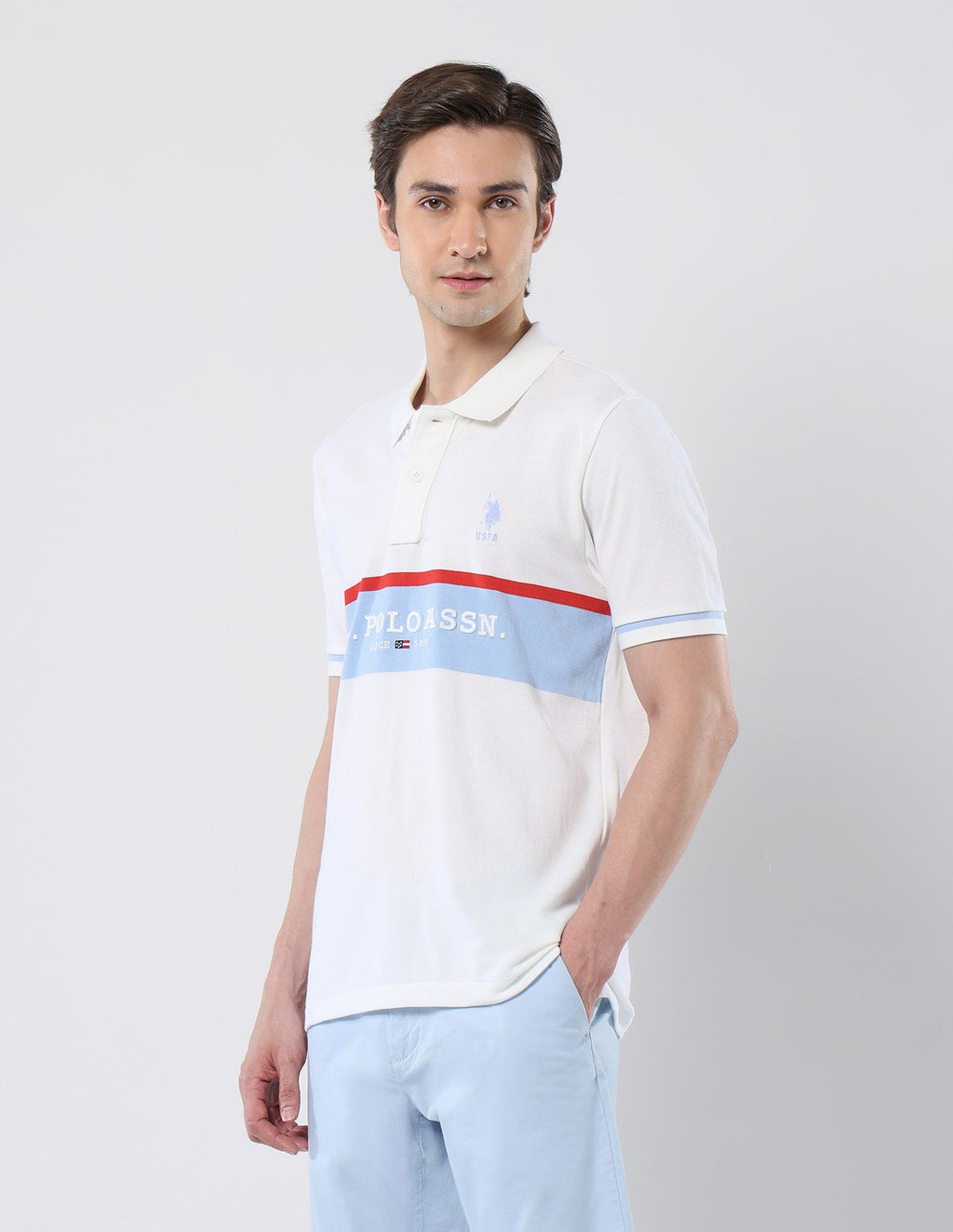 Brand Embroidered 135 Anniversary Polo Shirt