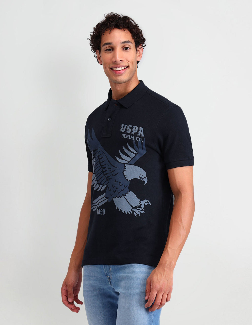 Americana Muscle Fit Brand Polo Shirt